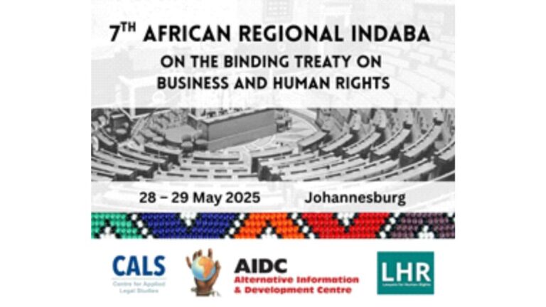 7th African Regional Indaba On Binding Treaty On Business and Human Rights